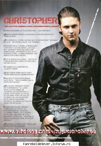 Poze cu Christopher! - m-am lasat corupta!!!!!!!!!!! - Poze Rbd/Rebelde